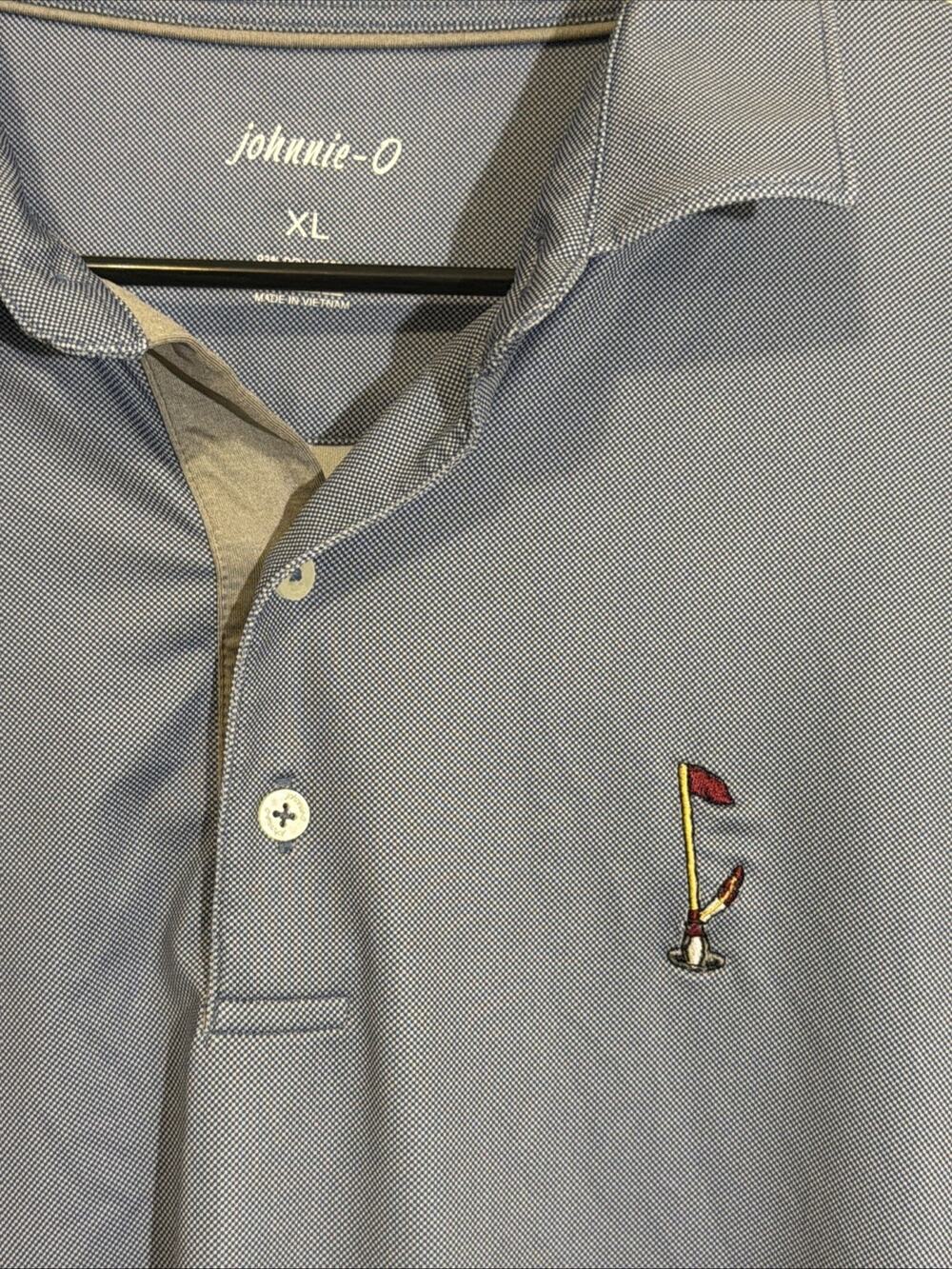 Johnnie O Florida State Seminoles Polo Shirt Mens XL stretch Blue Golf